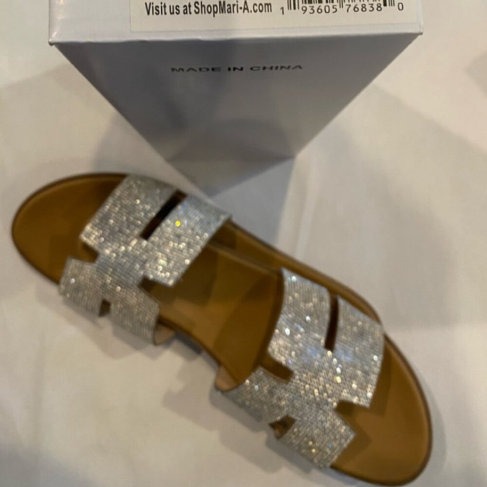 Mari A. Rhinestone Slides - Picture 3 of 3